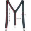 imageAllegra K Womens Suspenders Metal Clips Adjustable Elastic Band Y Shaped SuspenderDark Gray