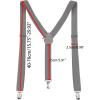 imageAllegra K Womens Suspenders Metal Clips Adjustable Elastic Band Y Shaped SuspenderLight Gray