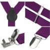 imageAllegra K Womens Suspenders Metal Clips Adjustable Elastic Band Y Shaped SuspenderPurple