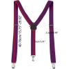 imageAllegra K Womens Suspenders Metal Clips Adjustable Elastic Band Y Shaped SuspenderPurple