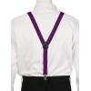 imageAllegra K Womens Suspenders Metal Clips Adjustable Elastic Band Y Shaped SuspenderPurple