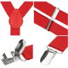 imageAllegra K Womens Suspenders Metal Clips Adjustable Elastic Band Y Shaped SuspenderRed