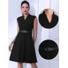 imageAllegra K Work Dress for Womens Fit and Flare Professional Spring 2025 DressesBlack