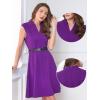 imageAllegra K Work Dress for Womens Fit and Flare Professional Spring 2025 DressesDark Purple