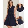 imageAllegra K Work Dress for Womens Fit and Flare Professional Spring 2025 DressesDeep Blue