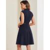 imageAllegra K Work Dress for Womens Fit and Flare Professional Spring 2025 DressesDeep Blue