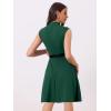 imageAllegra K Work Dress for Womens Fit and Flare Professional Spring 2025 DressesGreen