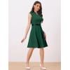 imageAllegra K Work Dress for Womens Fit and Flare Professional Spring 2025 DressesGreen