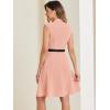 imageAllegra K Work Dress for Womens Fit and Flare Professional Spring 2025 DressesPink