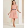 imageAllegra K Work Dress for Womens Fit and Flare Professional Spring 2025 DressesPink