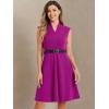 imageAllegra K Work Dress for Womens Fit and Flare Professional Spring 2025 DressesPurple