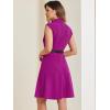 imageAllegra K Work Dress for Womens Fit and Flare Professional Spring 2025 DressesPurple