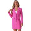 imageAllegra K Womens Blazer Dress Notched Lapel Collar Teacher Office Work Jackets OutfitsHot Pink