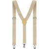 imageAllegra K Womens Suspenders Metal Clips Adjustable Elastic Band Y Shaped SuspenderBeige