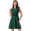 imageAllegra K Work Dress for Womens Fit and Flare Professional Spring 2025 DressesGreen
