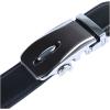 imageuxcell Mens Automatic Ratchet Leather Belt with Double Stitch Edge Wide 1 12 InchesBlack