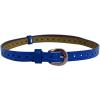 imageuxcell Women Thin Hollow Out Single Pin Buckle Belt Width 34Blue