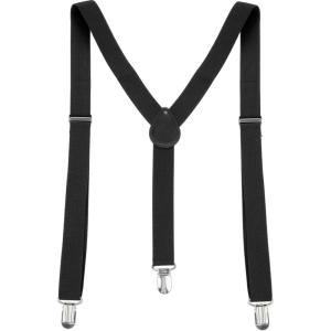 imageAllegra K Womens Suspenders Metal Clips Adjustable Elastic Band Y Shaped SuspenderBlack