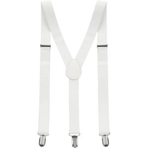 imageAllegra K Womens Suspenders Metal Clips Adjustable Elastic Band Y Shaped SuspenderWhite