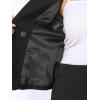 imageAllegra K 2 Pieces Skirt Suit Sets for Womens Business Notched Lapel Double Breasted Blazer Office Pencil Skirt OutfitsBlack