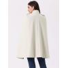 imageAllegra K Cape Coats for Womens Winter Vintage Slit Sleeve Double Breasted Cloak CoatBeige