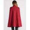 imageAllegra K Cape Coats for Womens Winter Vintage Slit Sleeve Double Breasted Cloak CoatBurgundy
