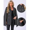 imageAllegra K Cape Coats for Womens Winter Vintage Slit Sleeve Double Breasted Cloak CoatDark Gray