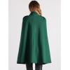 imageAllegra K Cape Coats for Womens Winter Vintage Slit Sleeve Double Breasted Cloak CoatDark Green