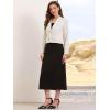 imageAllegra K Cropped Blazer for Women Notched Collar Long Sleeve Suit Jacket Business Casual BlazersWhite