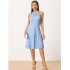 imageAllegra K Lace Cocktail Dress for Womens Elegant Halter Wedding Guest Bridesmaid Party DressLight Blue