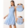 imageAllegra K Lace Cocktail Dress for Womens Elegant Halter Wedding Guest Bridesmaid Party DressLight Blue