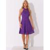 imageAllegra K Lace Cocktail Dress for Womens Elegant Halter Wedding Guest Bridesmaid Party DressPurple