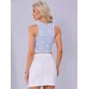imageAllegra K Lace Tank Camisole Top for Womens V Neck Y2K Crop TopsBaby Blue