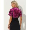 imageAllegra K Sequin Bolero for Womens Halloween Sparkly Crop Glitter Formal Shrug for Evening DressesFuchsia