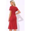 imageAllegra K Vintage 50s Dress for Womens Retro Cocktail Work Mermaid Midi DressRed