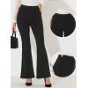 imageAllegra K Wear to Work Long Pant Trousers for Womens Business Elegant High Waist Stretch Flare Pants