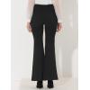imageAllegra K Wear to Work Long Pant Trousers for Womens Business Elegant High Waist Stretch Flare Pants