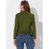 imageAllegra K Women Faux Suede Jacket Lapel Draped Open Front Cardigan Casual Trendy Suede BlazerArmy Green
