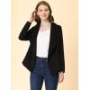 imageAllegra K Women Faux Suede Jacket Lapel Draped Open Front Cardigan Casual Trendy Suede BlazerBlack
