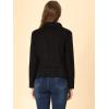 imageAllegra K Women Faux Suede Jacket Lapel Draped Open Front Cardigan Casual Trendy Suede BlazerBlack