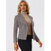 imageAllegra K Women Faux Suede Jacket Lapel Draped Open Front Cardigan Casual Trendy Suede BlazerGray
