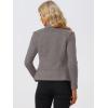 imageAllegra K Women Faux Suede Jacket Lapel Draped Open Front Cardigan Casual Trendy Suede BlazerGray