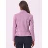 imageAllegra K Women Faux Suede Jacket Lapel Draped Open Front Cardigan Casual Trendy Suede BlazerLight Purple