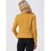 imageAllegra K Women Faux Suede Jacket Lapel Draped Open Front Cardigan Casual Trendy Suede BlazerMustard