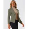 imageAllegra K Women Faux Suede Jacket Lapel Draped Open Front Cardigan Casual Trendy Suede BlazerOlive Green