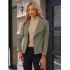 imageAllegra K Women Faux Suede Jacket Lapel Draped Open Front Cardigan Casual Trendy Suede BlazerOlive Green