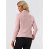 imageAllegra K Women Faux Suede Jacket Lapel Draped Open Front Cardigan Casual Trendy Suede BlazerPink
