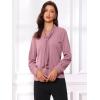 imageAllegra K Womens Dressy Long Sleeve Blouses Chiffon Pleated Tie Neck Office Top ShirtLavender Pink