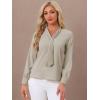imageAllegra K Womens Dressy Long Sleeve Blouses Chiffon Pleated Tie Neck Office Top ShirtLight Beige