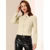 imageAllegra K Womens Faux Suede Jacket Stand Collar Zip Up Long Sleeve Motorcycle Biker CoatBeige